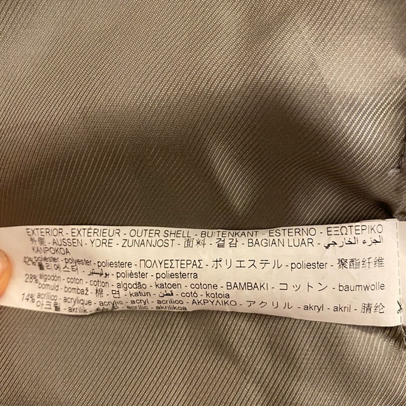 ZARA Wool Blend Long Vest Coat with Zipper - Picture 9 of 11